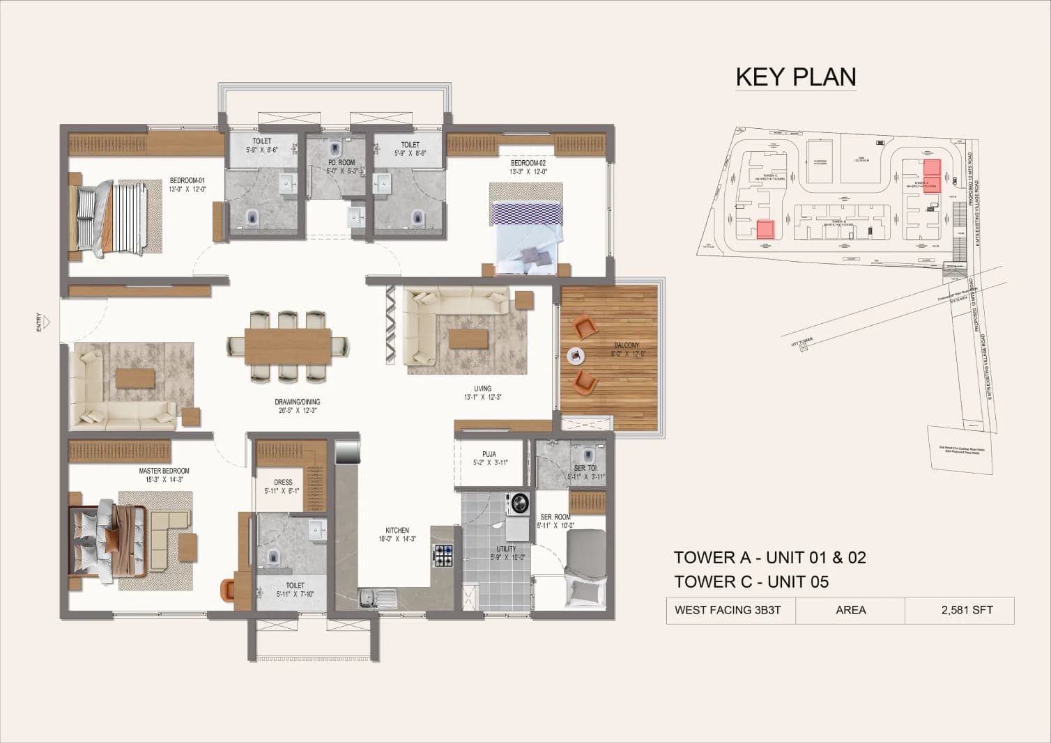 Tower A (3 BHK)