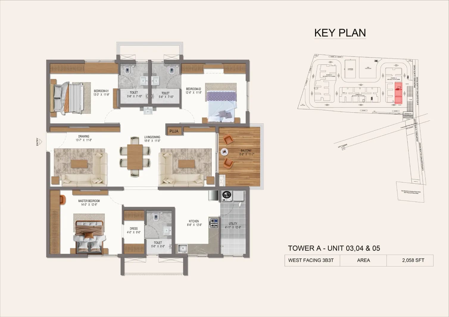 Tower A (3 BHK)