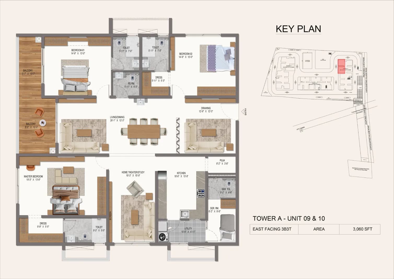 Tower A (3.5 BHK)